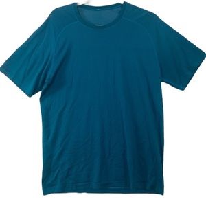 Lululemon deep ocean teal blue vent tech men’s tee size large